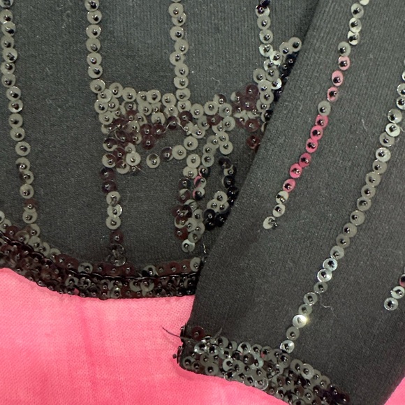Jones New York Black Sequin Bow Jacket - Picture 6 of 7